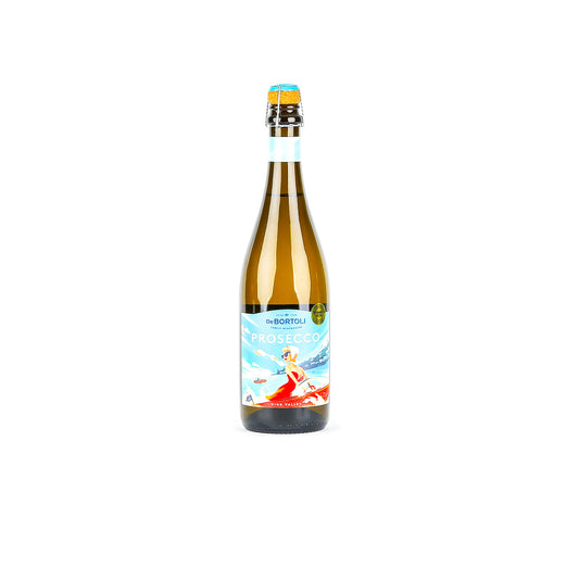 Bottle of De Bortoli prosecco on a white background