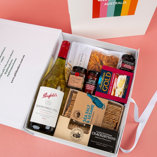 Cheese Platter & Wine Hamper - Penfolds Chardonnay