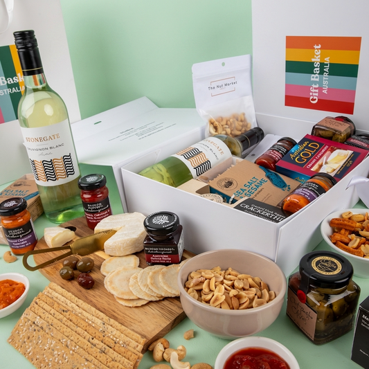 Cheese Platter & Wine Hamper - Stonegate