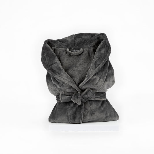 Gray robe on a white background