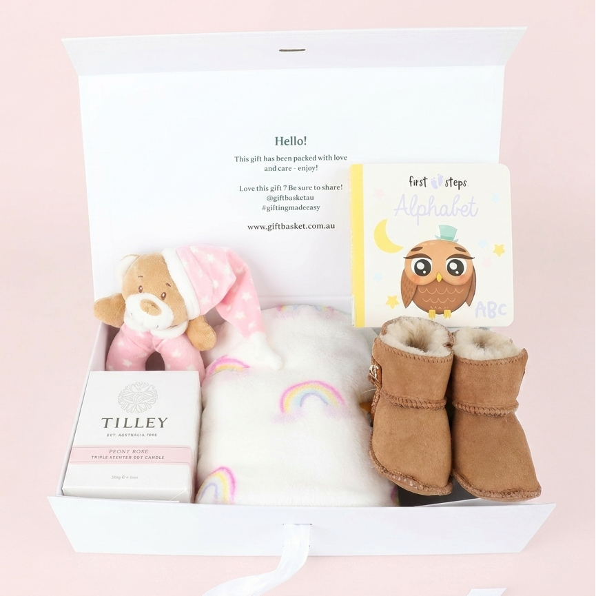 New baby girl welcome gifts for new baby girl.