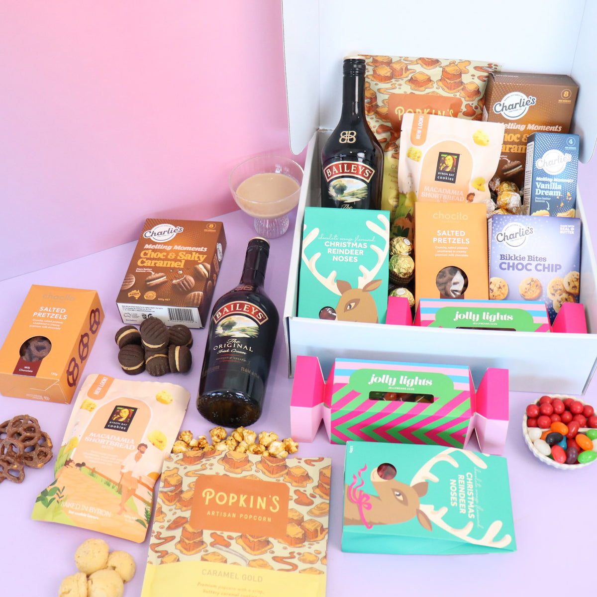 Luxury Christmas Baileys gourmet basket delivered Adelaide