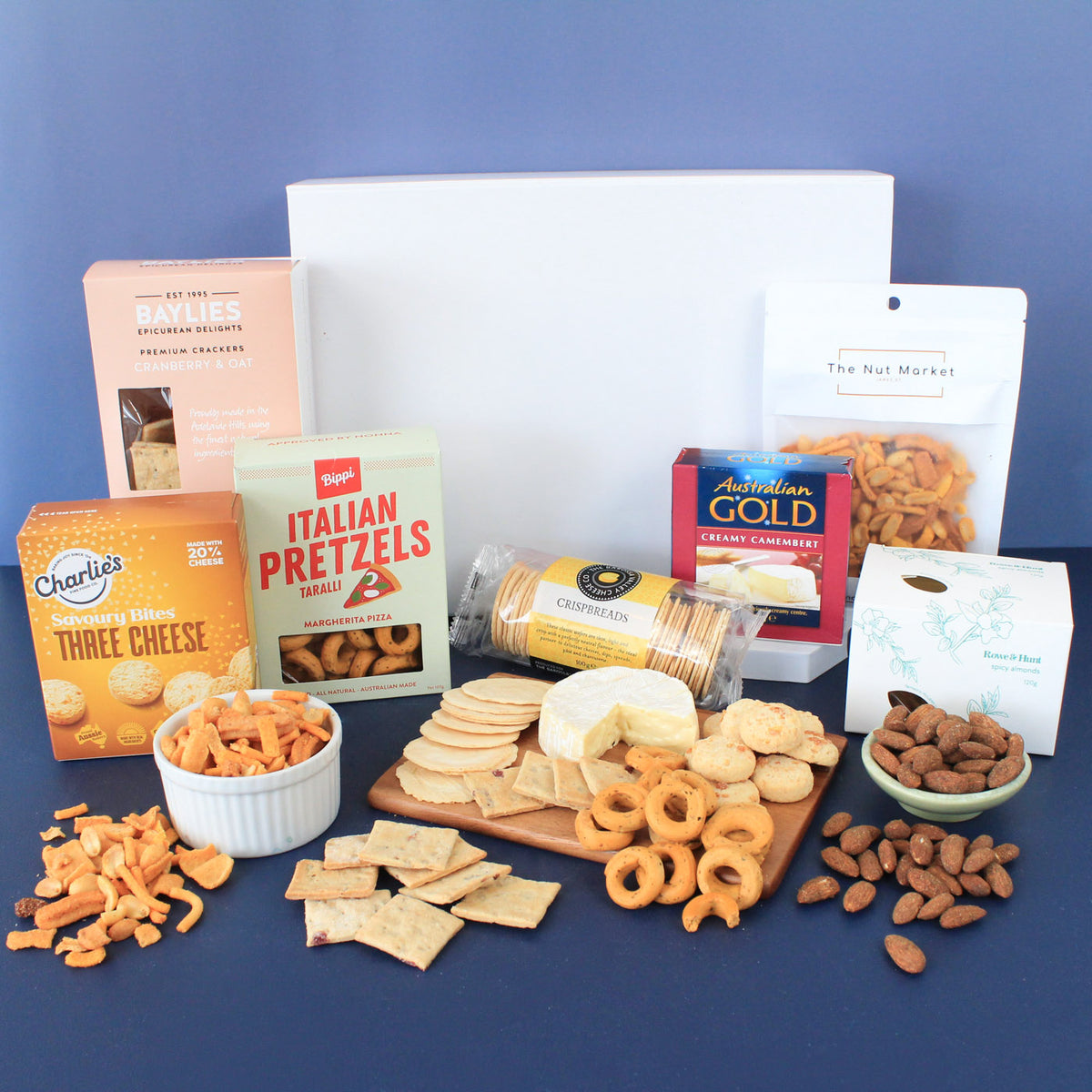 Luxury cheese platter gourmet basket delivered Adelaide