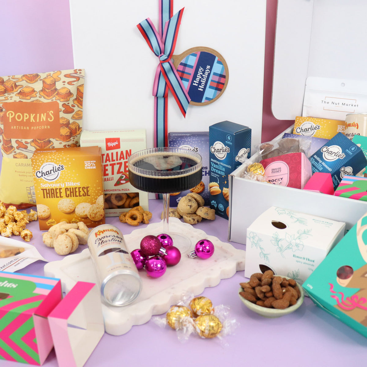 Christmas cocktail food hamper delivered Melbourne