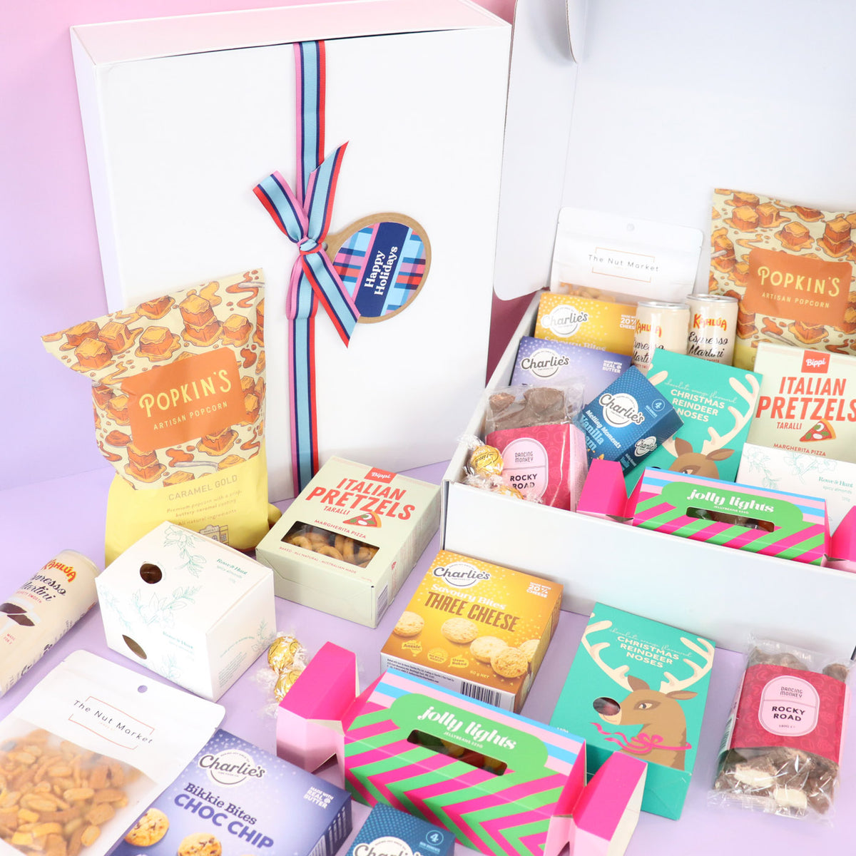 Christmas cocktail gift basket delivered Sydney