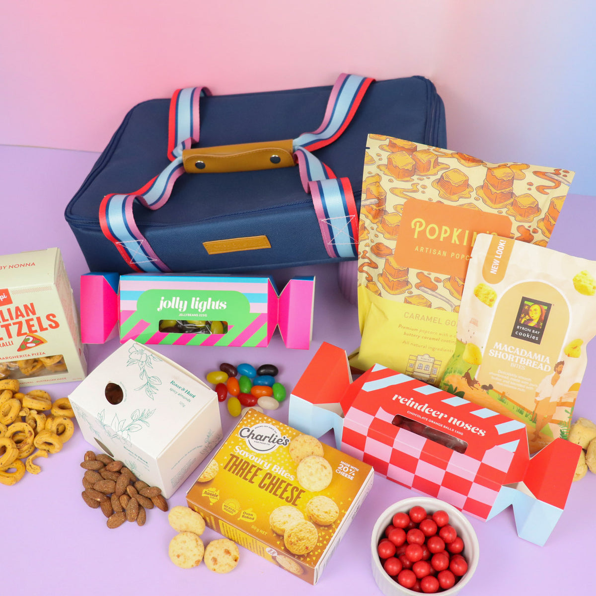 Cooler bag gourmet food hamper delivered Canberra