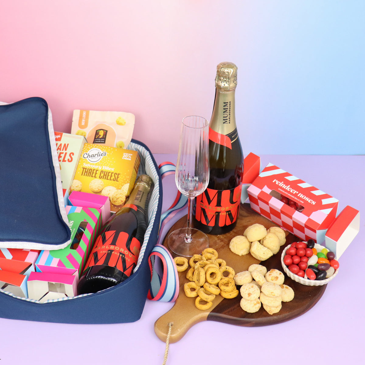 Sparkling wine cooler bag gift basket delivered Sydney