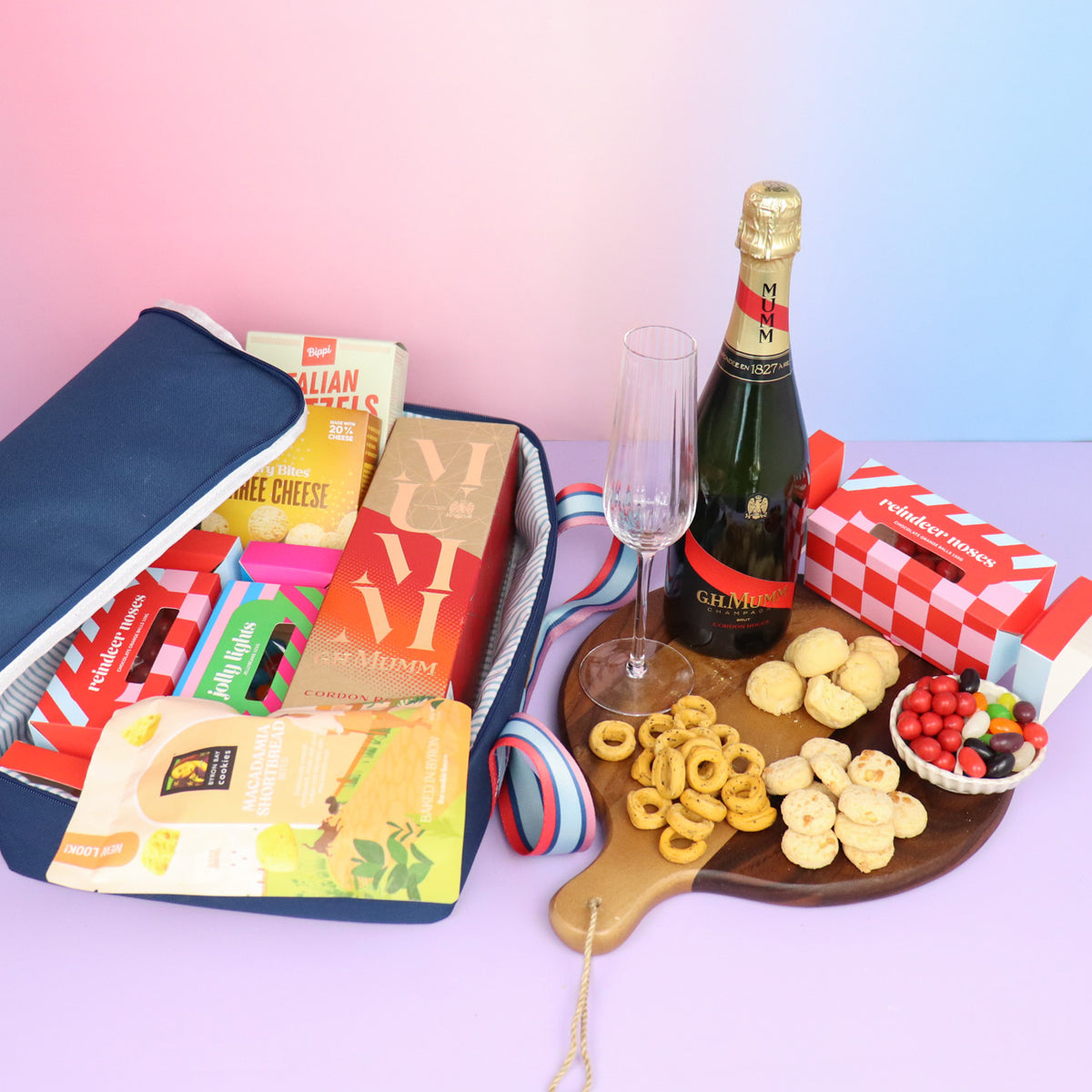 Cooler Bag Hamper with Champagne