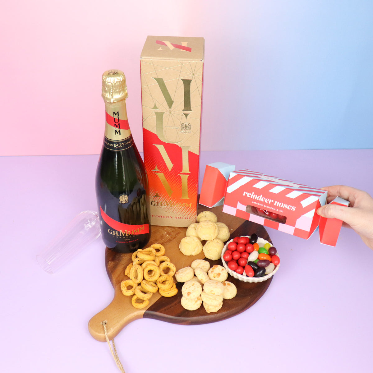 Champagne cooler bag gift basket delivered Sydney