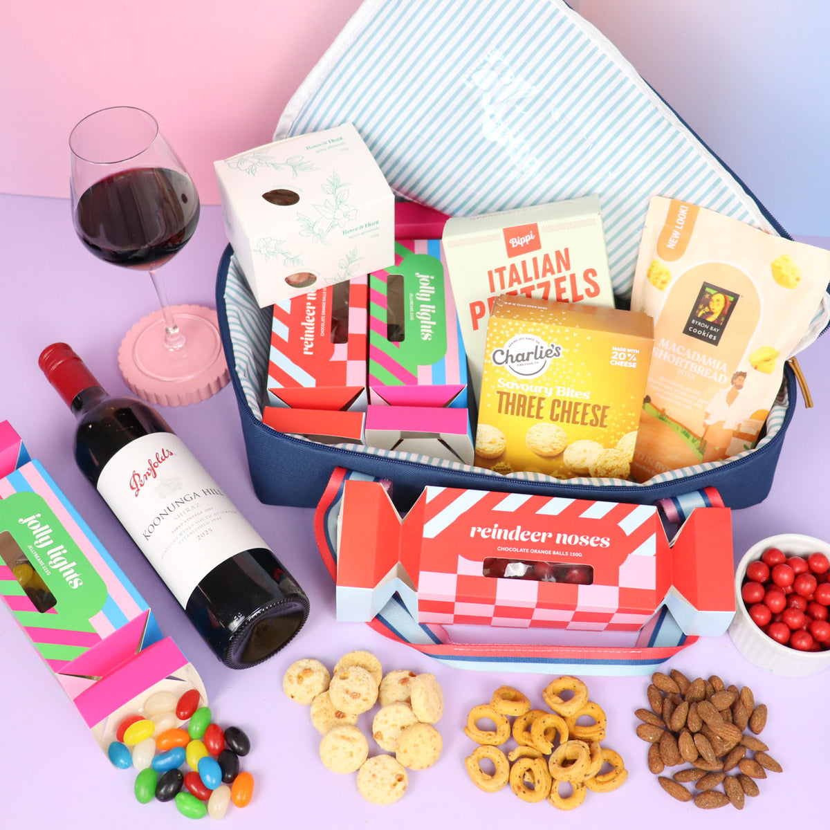 Penfolds Shiraz cooler bag food hamper delivered Melbourne