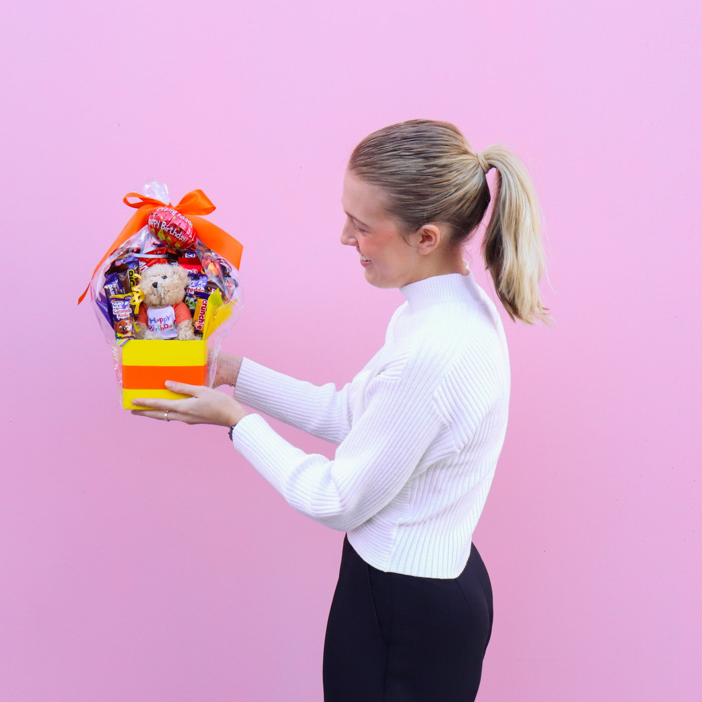 Happy Birthday Bear & Chocolate Bouquet