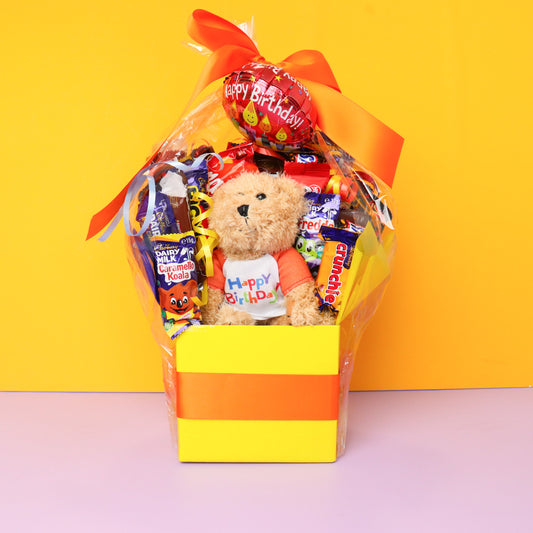 Happy Birthday Bear & Chocolate Bouquet