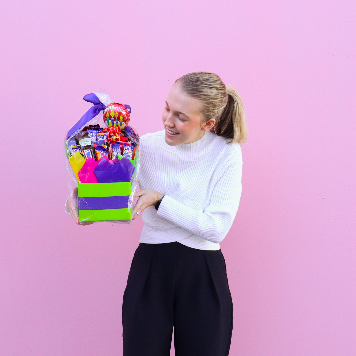 Happy Birthday Chocolate Bouquet with Balloon