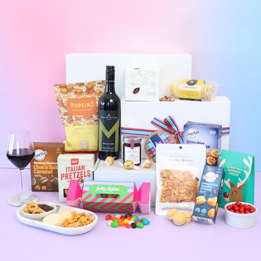 Christmas Red Wine Gourmet Hamper Luxury