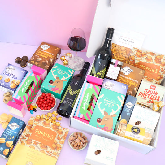 Christmas Red Wine Gourmet Hamper Luxury
