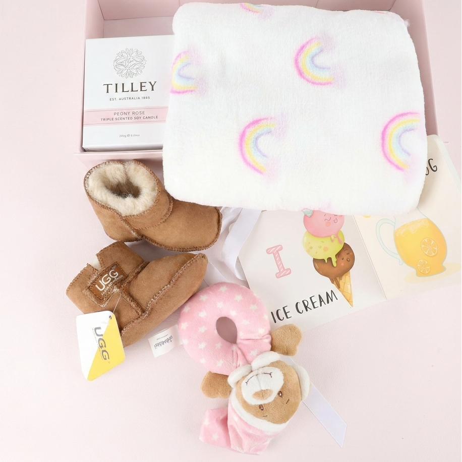 New Baby girl gift hamper delivered Nationwide.