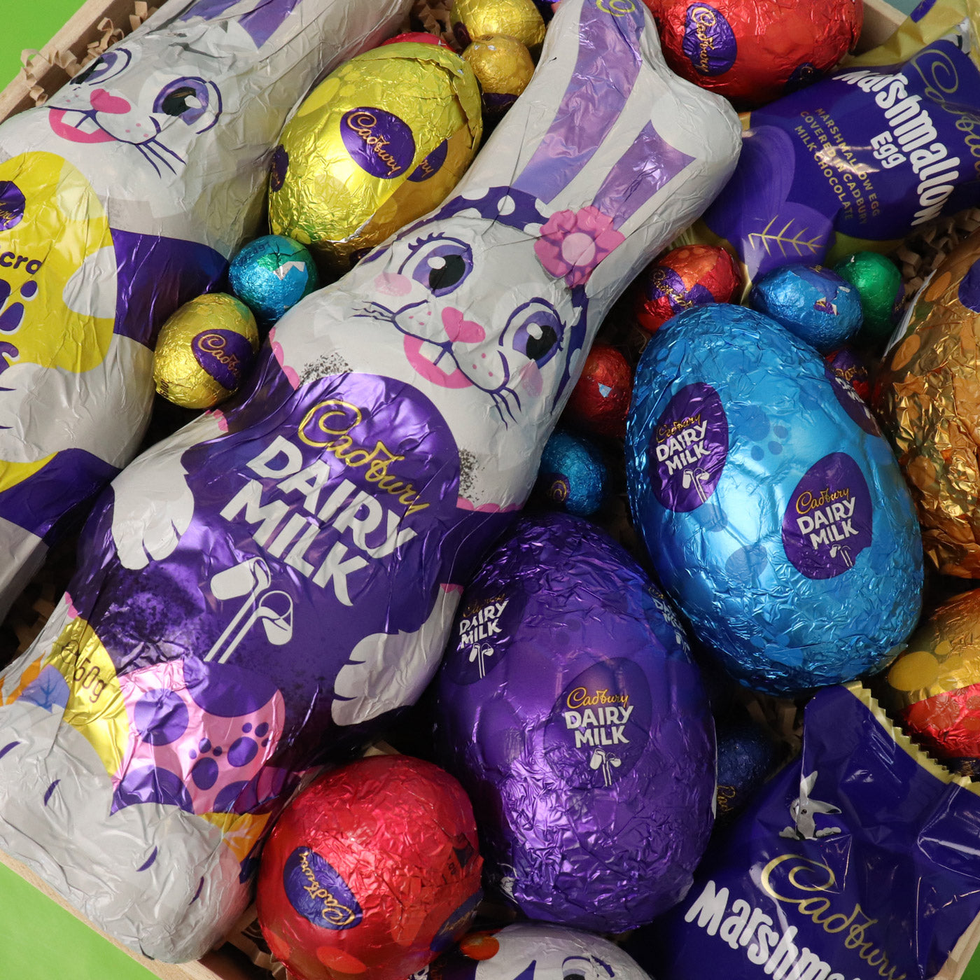 Cadbury chocolate Easter eggs.
