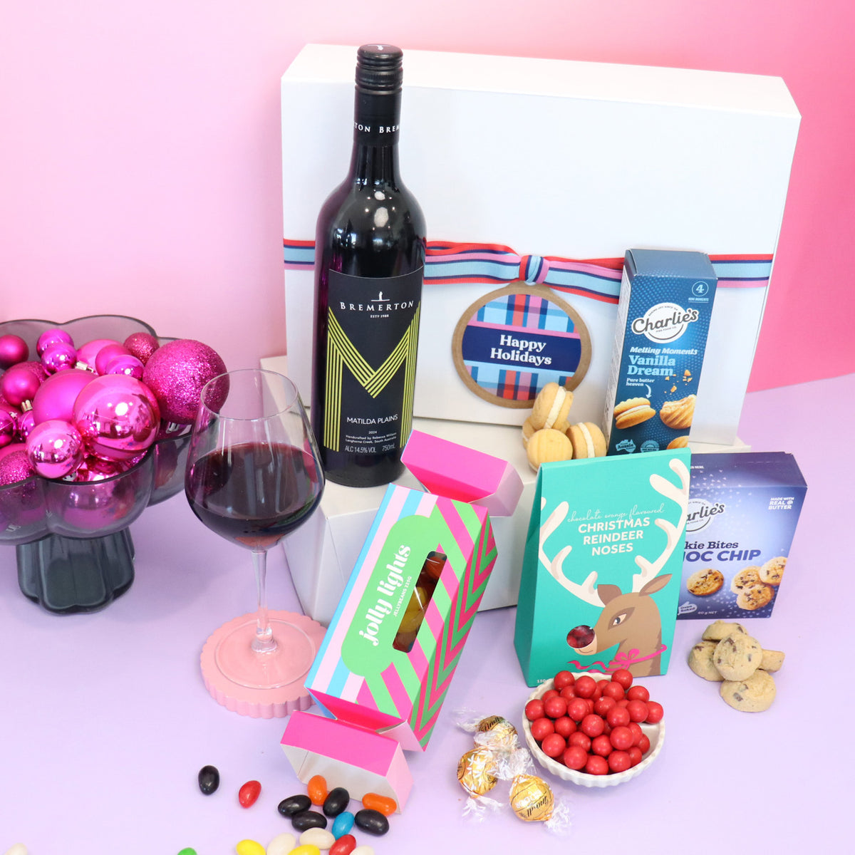 Christmas wine hamper same day delivery Brisbane