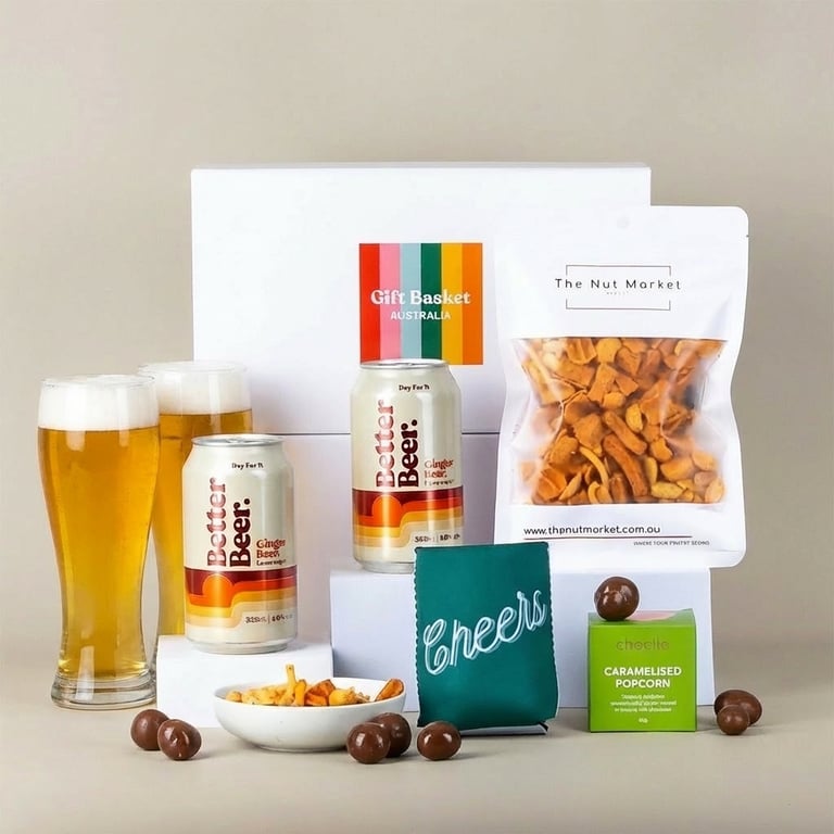 Ginger Beer and snacks gift hamper. Nationwide delivery.
