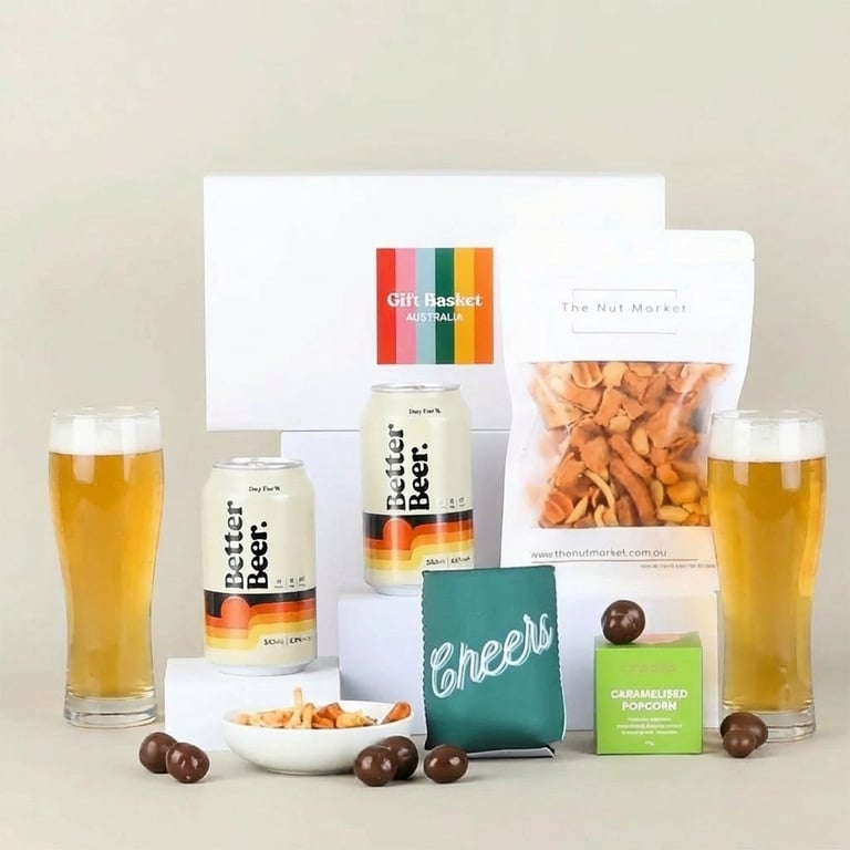 Beer and savoury snacks gift. Nationwide gift delivery.