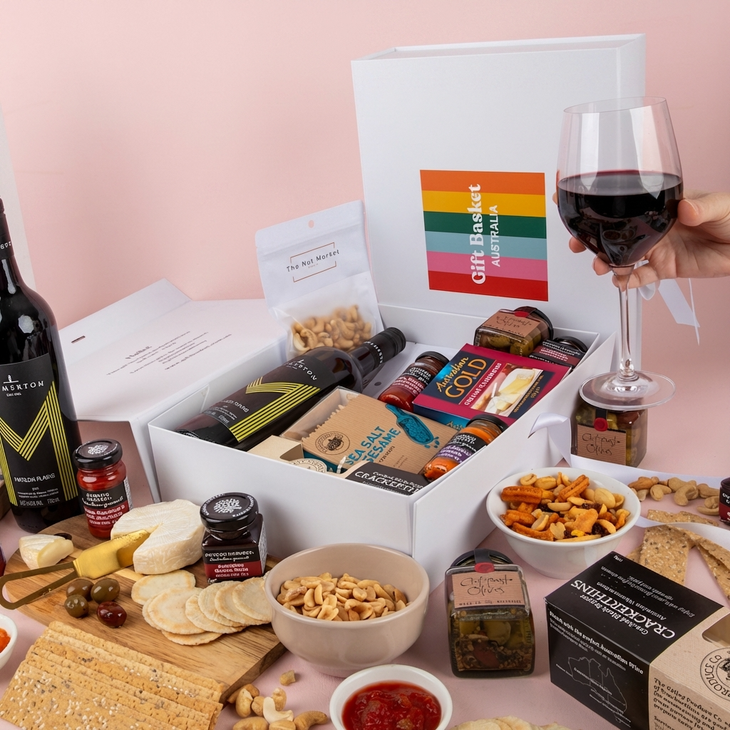 Cheese & Wine Hamper - Bremerton Plains Cabernet Sauv-Shiraz