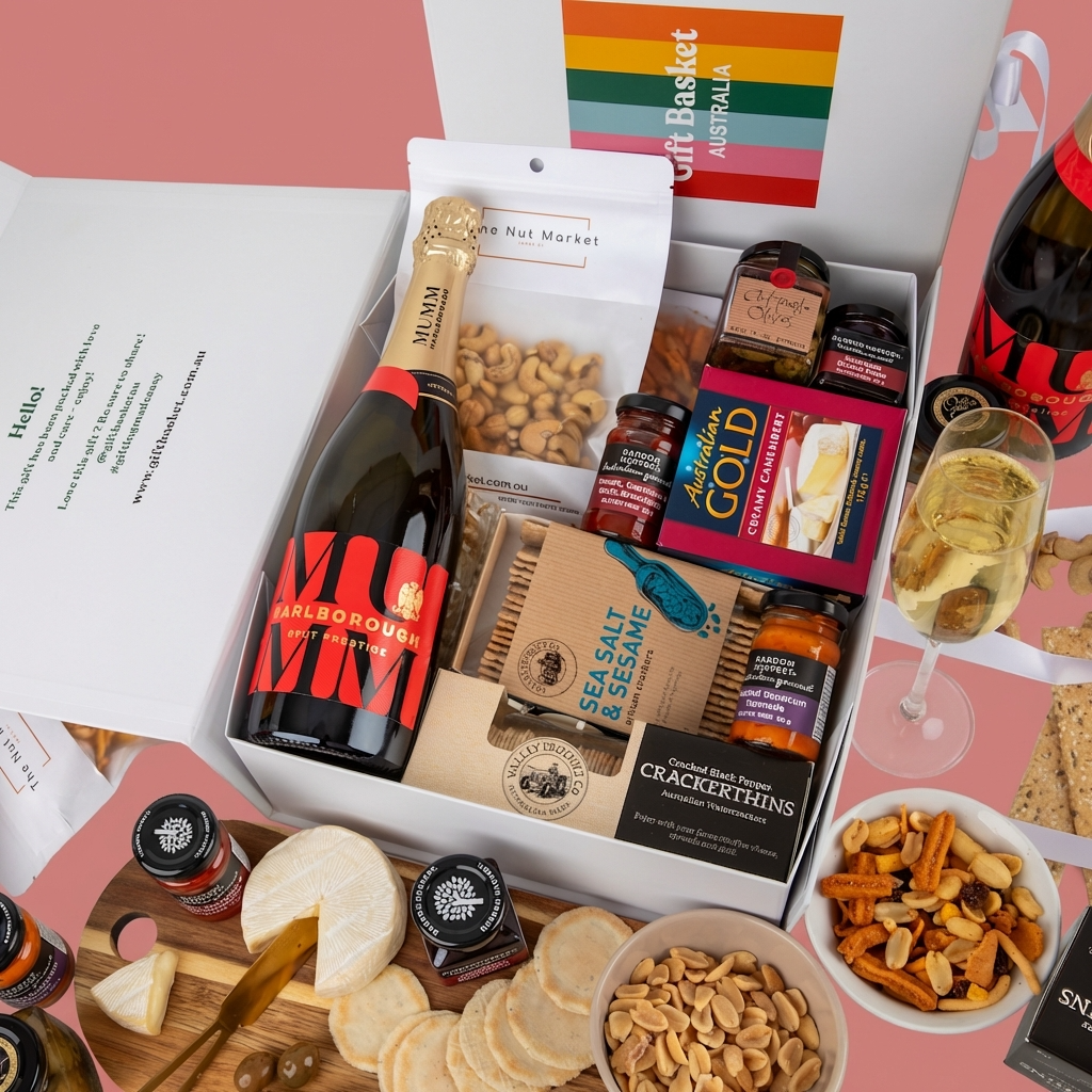gourmet food  gift with Mumm Marlborough gift hamper delivered nationwide