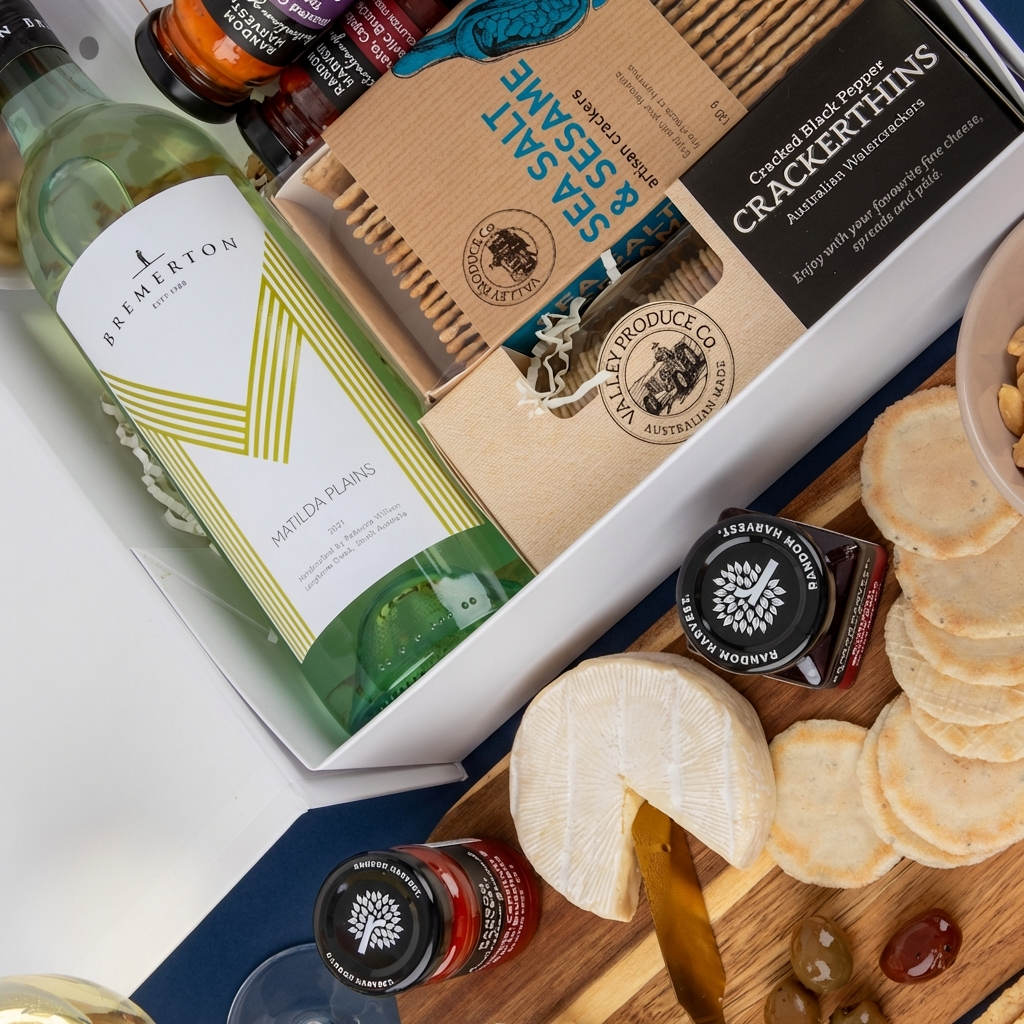 Cheese & Wine Hamper - Bremerton Plains Sauv Blanc-Verdelho