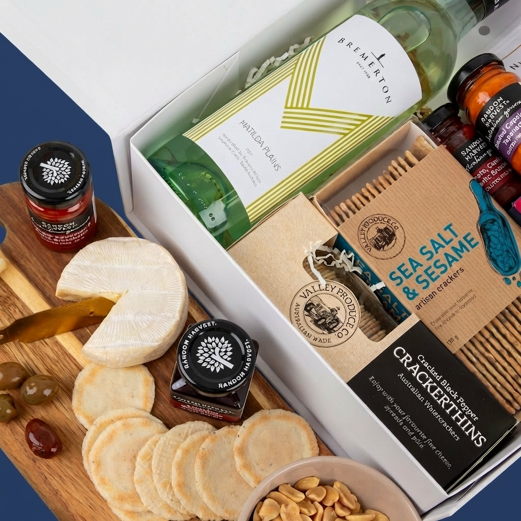 Cheese & Wine Hamper - Bremerton Plains Sauv Blanc-Verdelho