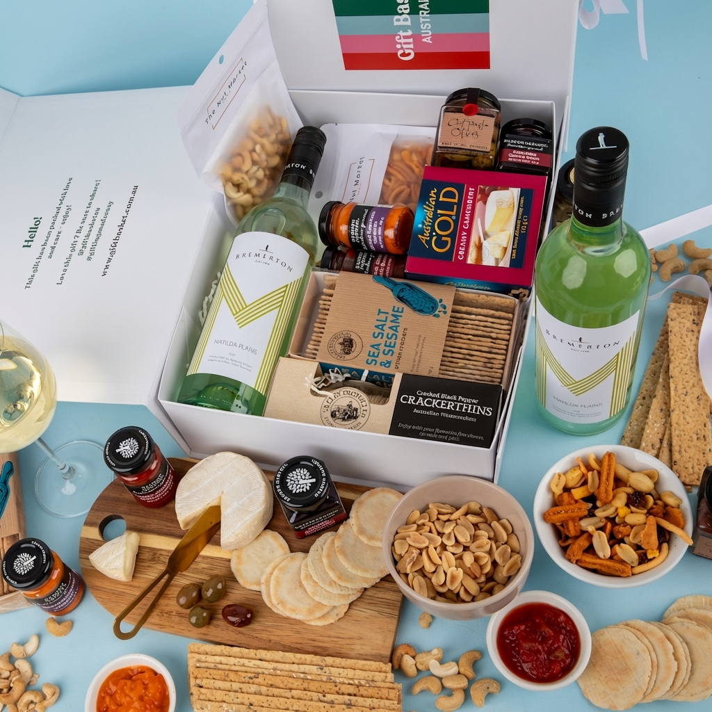 Cheese & Wine Hamper - Bremerton Plains Sauv Blanc-Verdelho