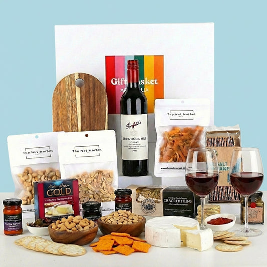 Cheese Platter & Wine Hamper - Penfolds Shiraz