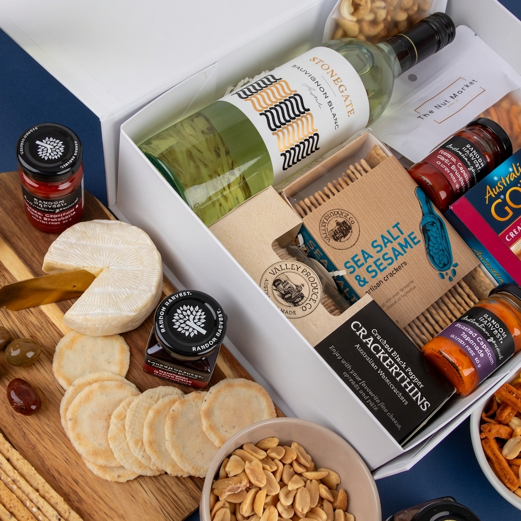 Cheese Platter & Wine Hamper - Stonegate