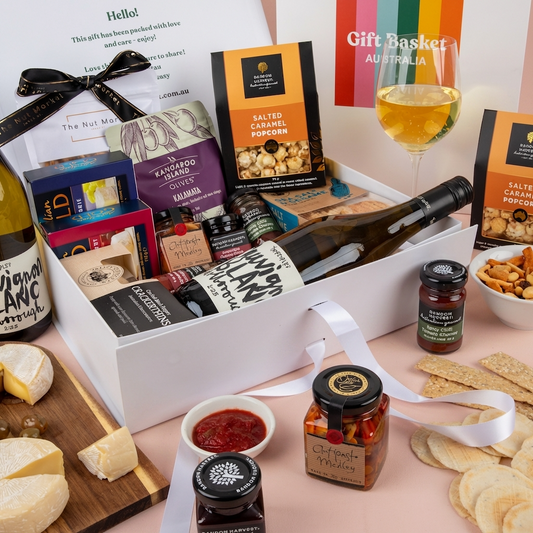 Deluxe Cheese Platter & Wine Hamper - The People's Sauv Blanc