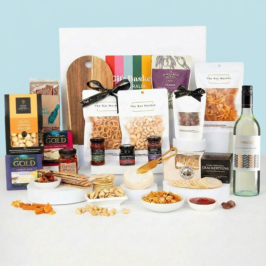 Deluxe Cheese Platter & Wine Hamper - Stonegate