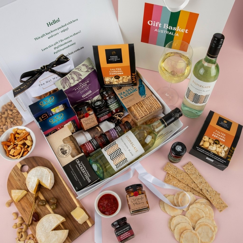 Deluxe Cheese Platter & Wine Hamper - Stonegate