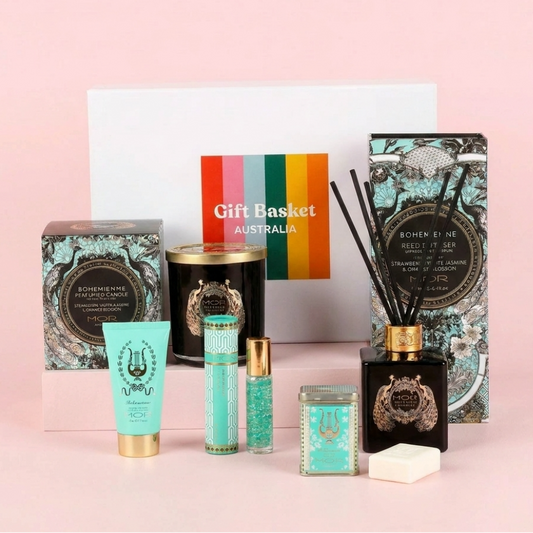 Luxury gift with candle, diffuser and pamper products delivered Australia wide