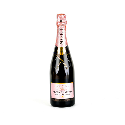Moét & Chandon champagne bottle on a white background