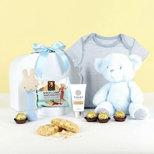 Newborn Baby Boy Gift in Suitcase