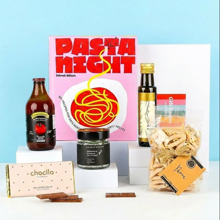 pasta night gift basket. Gourmet pasta gift hamper. Gourmet gift baskets and hamper delivery nationwide.