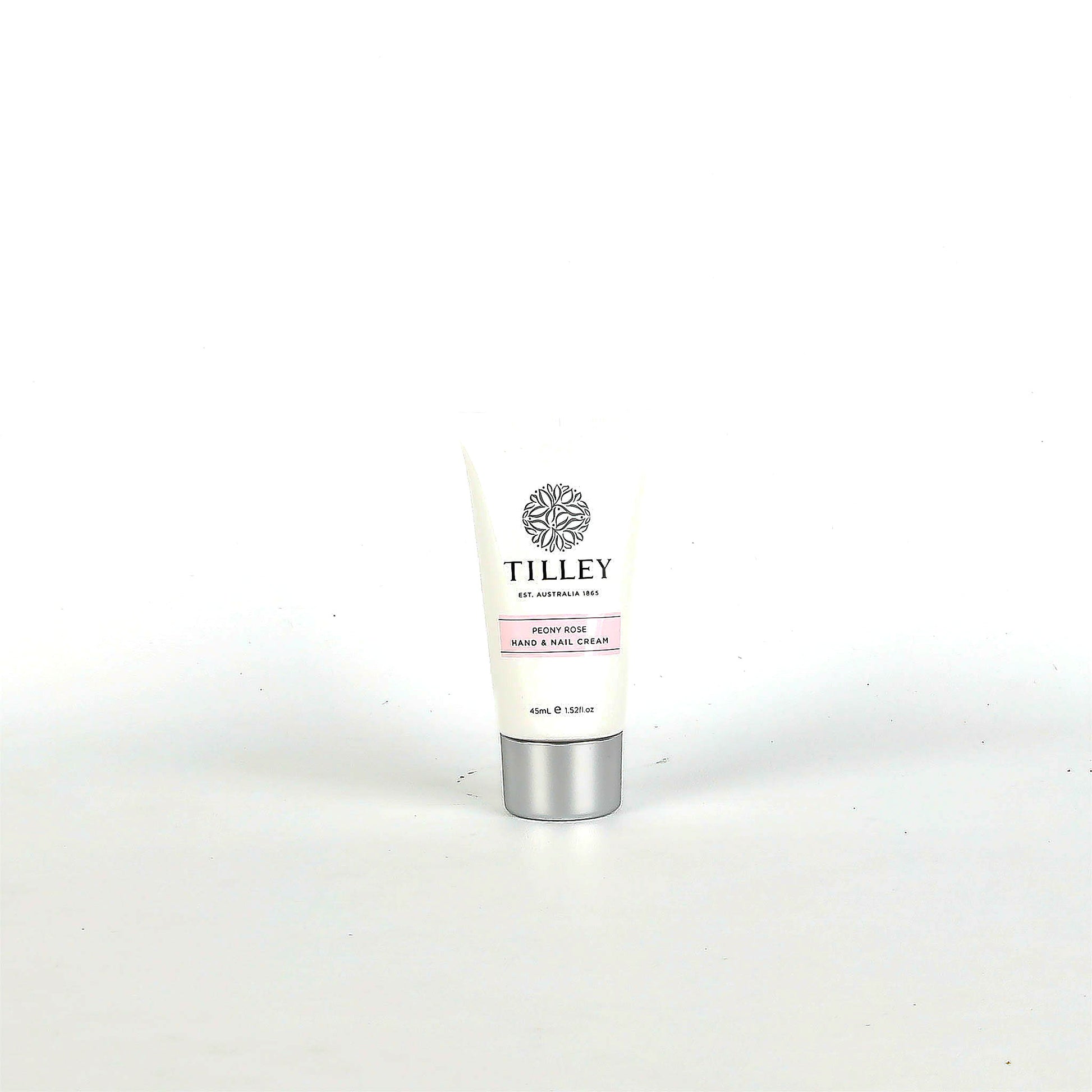 Tilley hand and nail cream on a white background