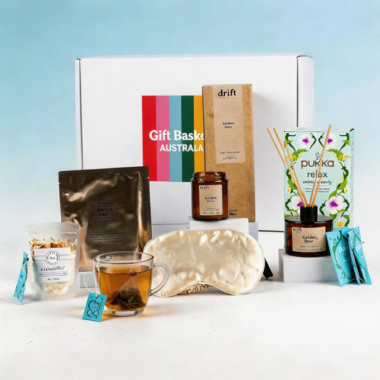 relaxing pamper gift basket and hamper delivery nationwide. Self-care gifts