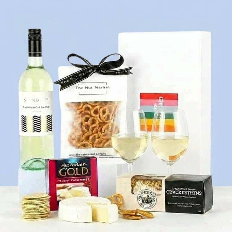 sauvignon blanc gourmet food gift hamper  delivery Nationwide.