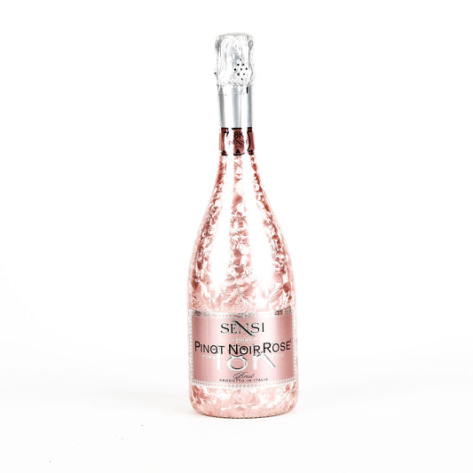 Sensi Pinot Noir Rose champagne bottle on a white background