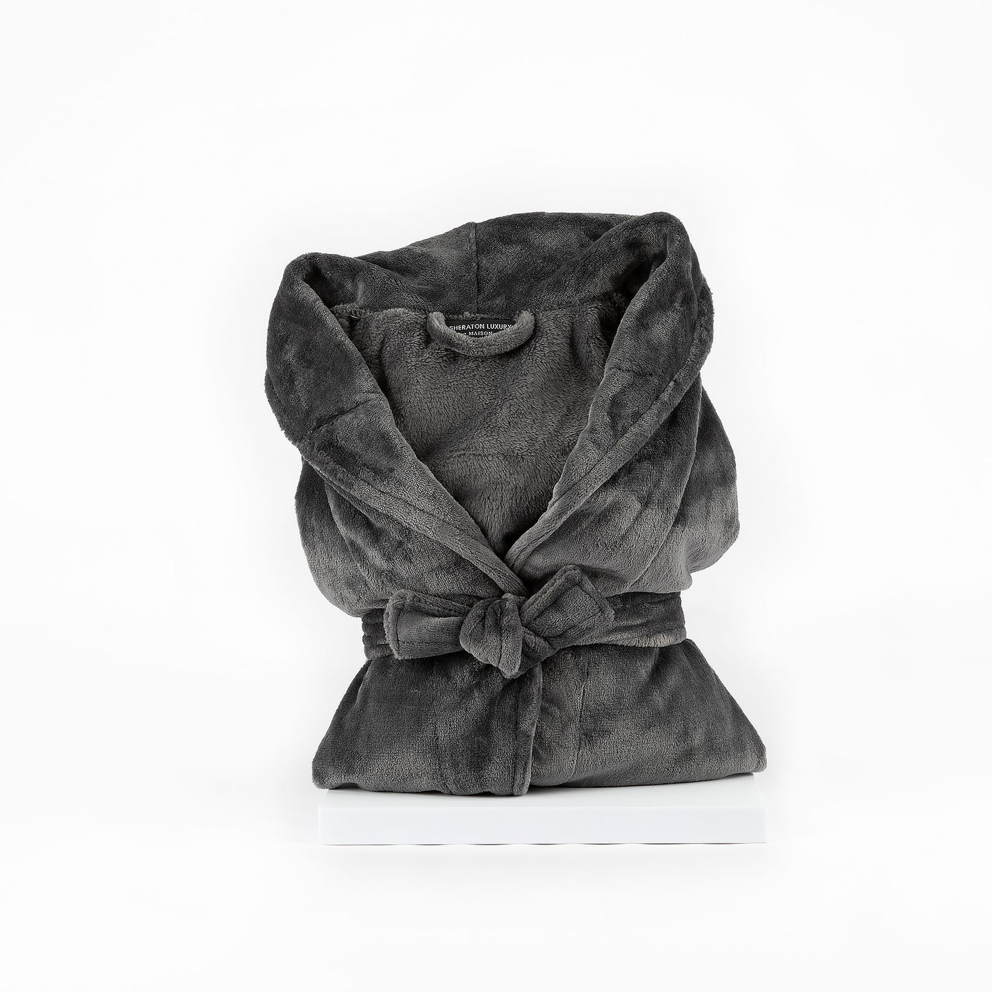 Gray robe on a white background
