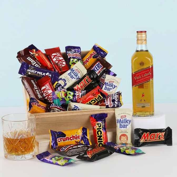 Whiskey & Chocs Gift Box-Johnnie Walker Red Label – Gift Basket