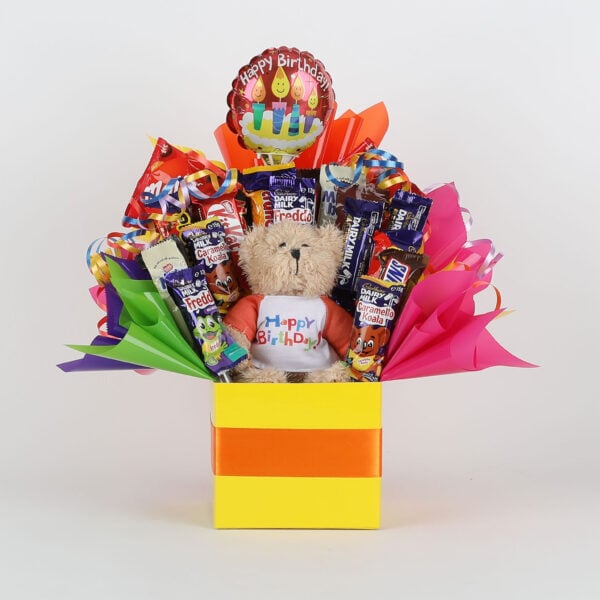 Happy Birthday Bear & Chocolate Bouquet