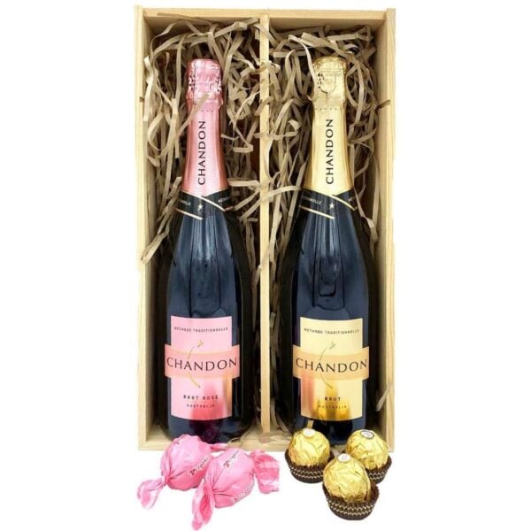 Dual Chandon Gift in Wood Case
