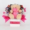Get Well Soon Bouquet with Dr Bear - Pink