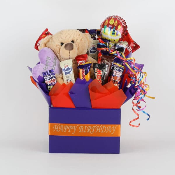Happy Birthday Chocolate Bouquet - Purple