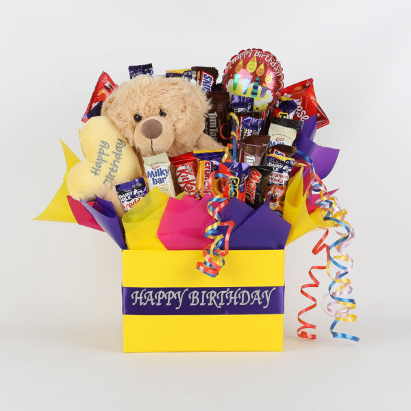 Happy Birthday Chocolate Bouquet - Yellow