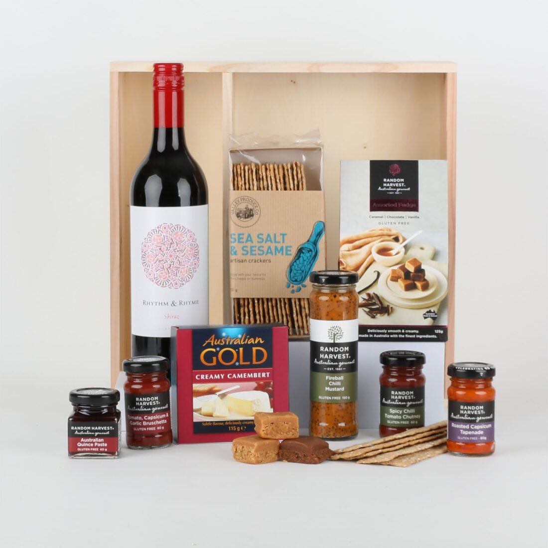 Random Harvest Gourmet Hamper with Wine